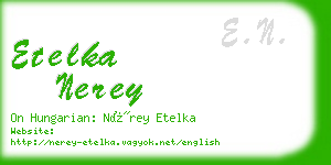 etelka nerey business card
